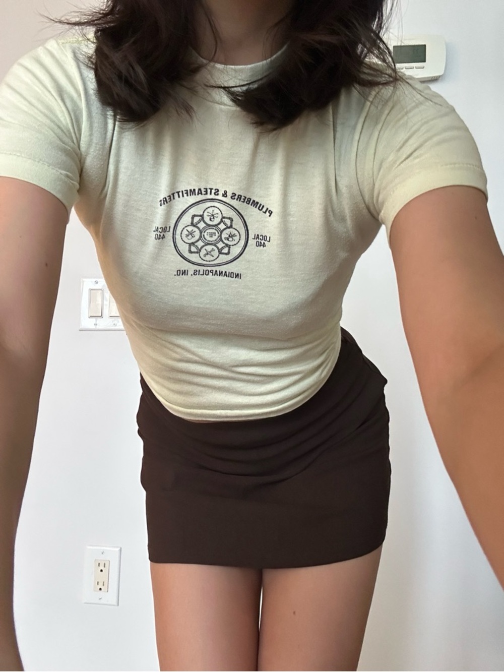 Vintage Pastel Yellow Baby Tee